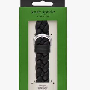 Kate Spade NY BLACK Leather Braided Apple Watch Band 38/40/41/42/44/45/49mm